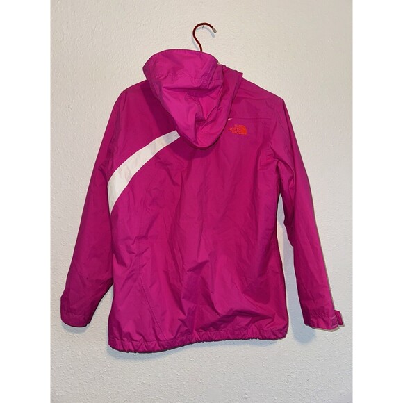 THE NORTH FACE HYVENT Youth Girls 14-16 2 In 1 Rain Wind Breaker Jacket Pink - Picture 2 of 15